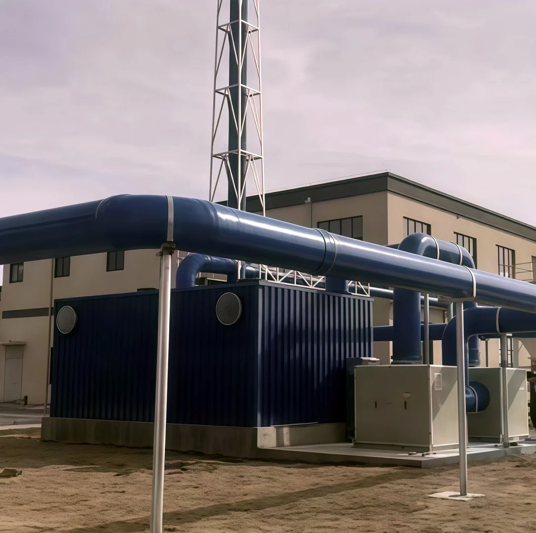 玻璃钢生物除臭箱，生物滤池，环保设备