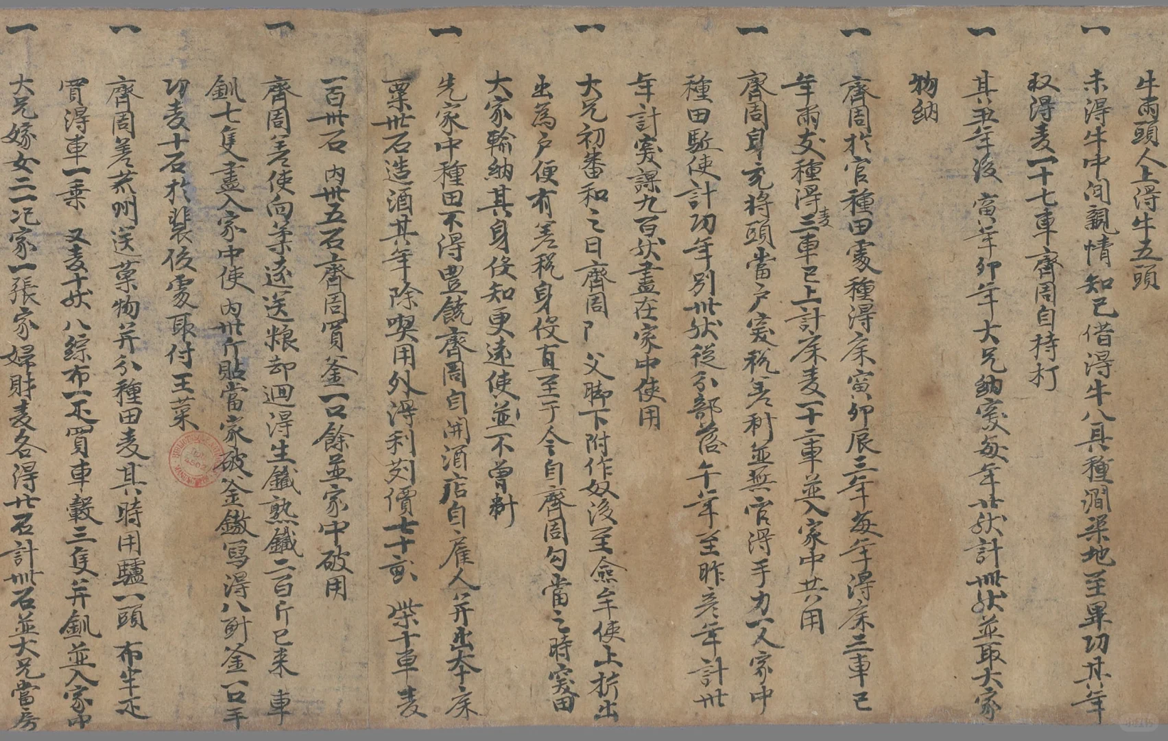 敦煌遗书中因贪图钱财分家打官司