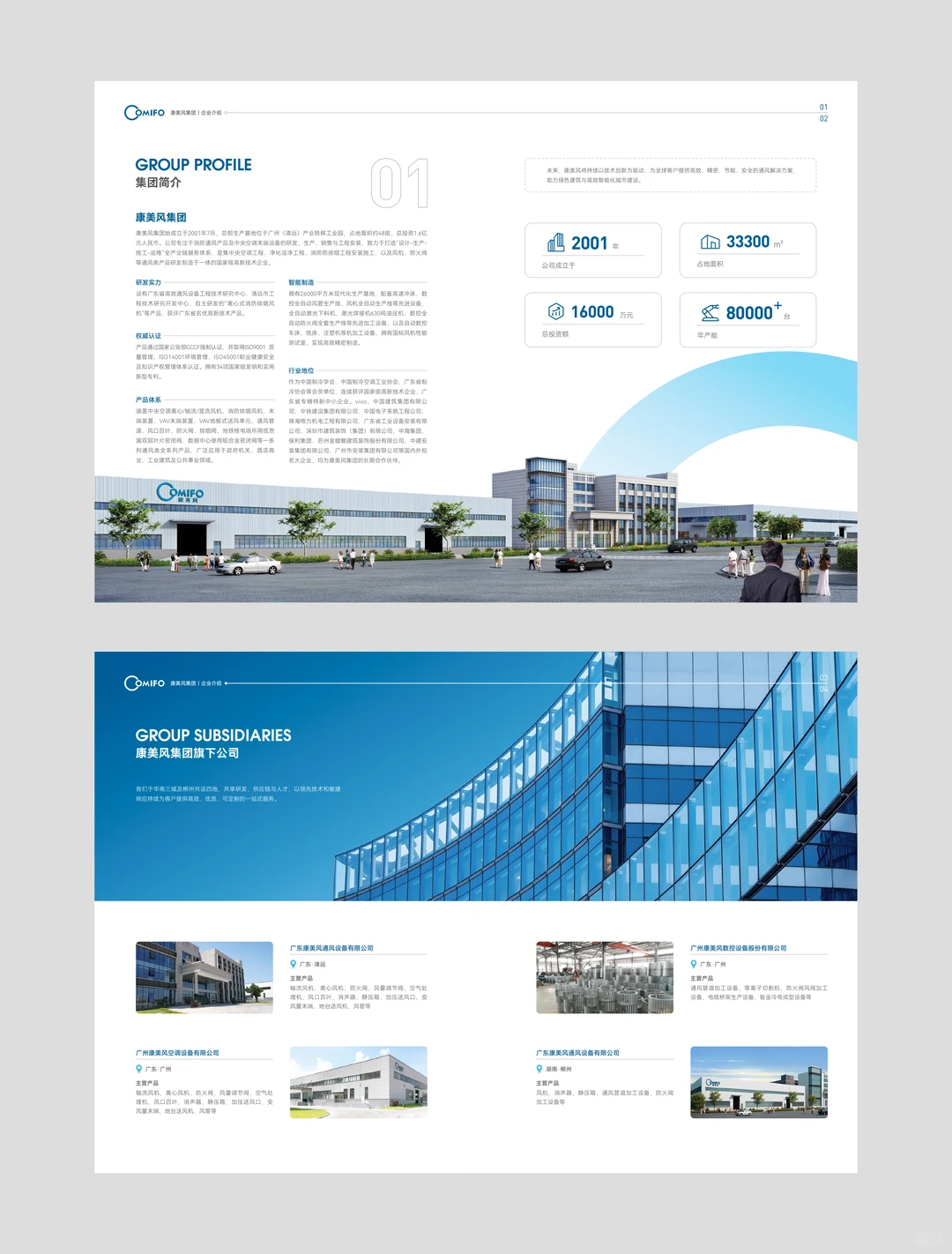 工业风通风设备风机产品画册设计丨简约高级