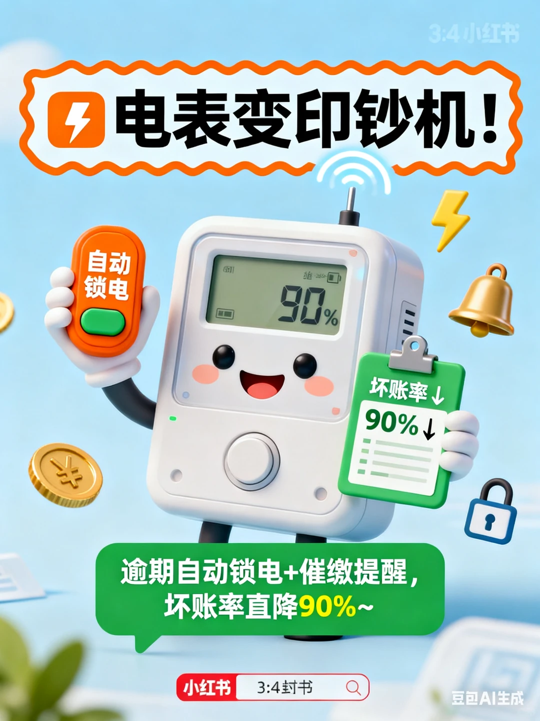 公寓智能电表逾期自动锁电！坏账降 90%