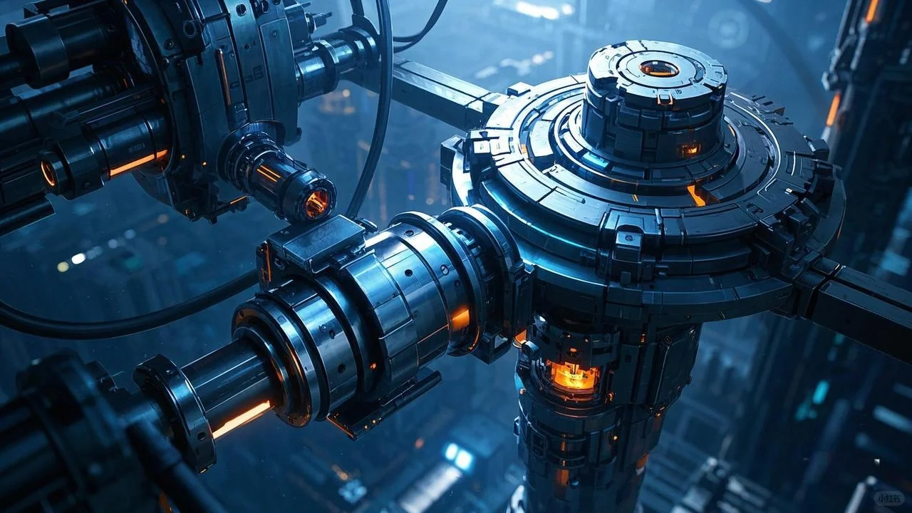 机械齿轮图片，PPT插图，科技机械