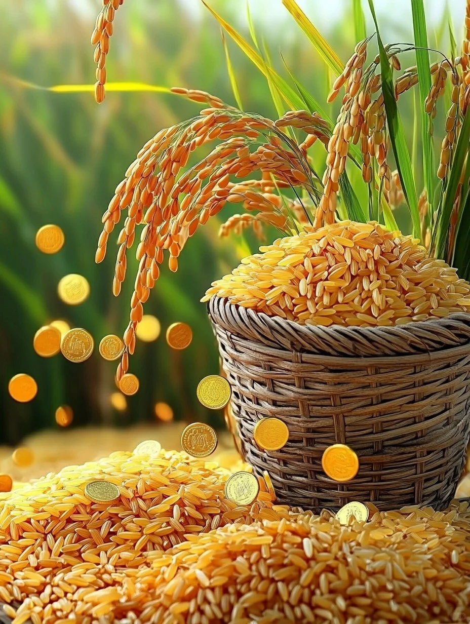 稻谷飘香，五谷丰收，满载而归！