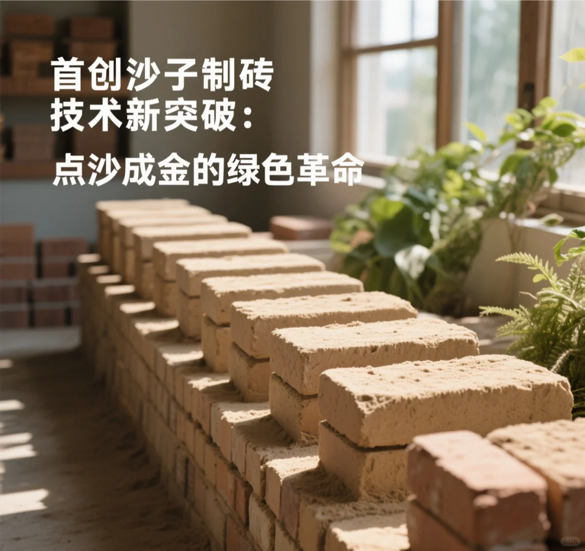我国首创用沙漠沙子制砖技术新突破