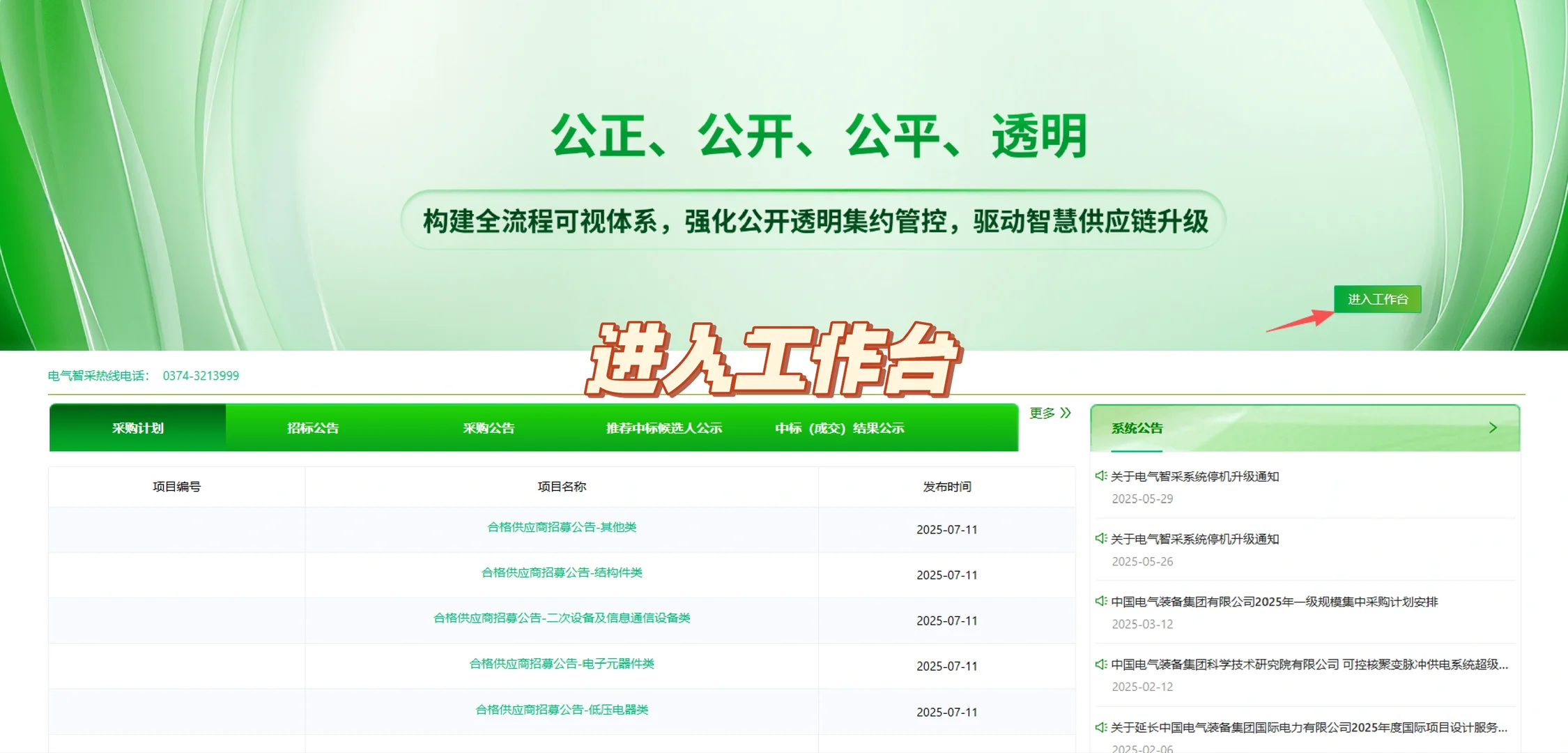 电气智采平台投标