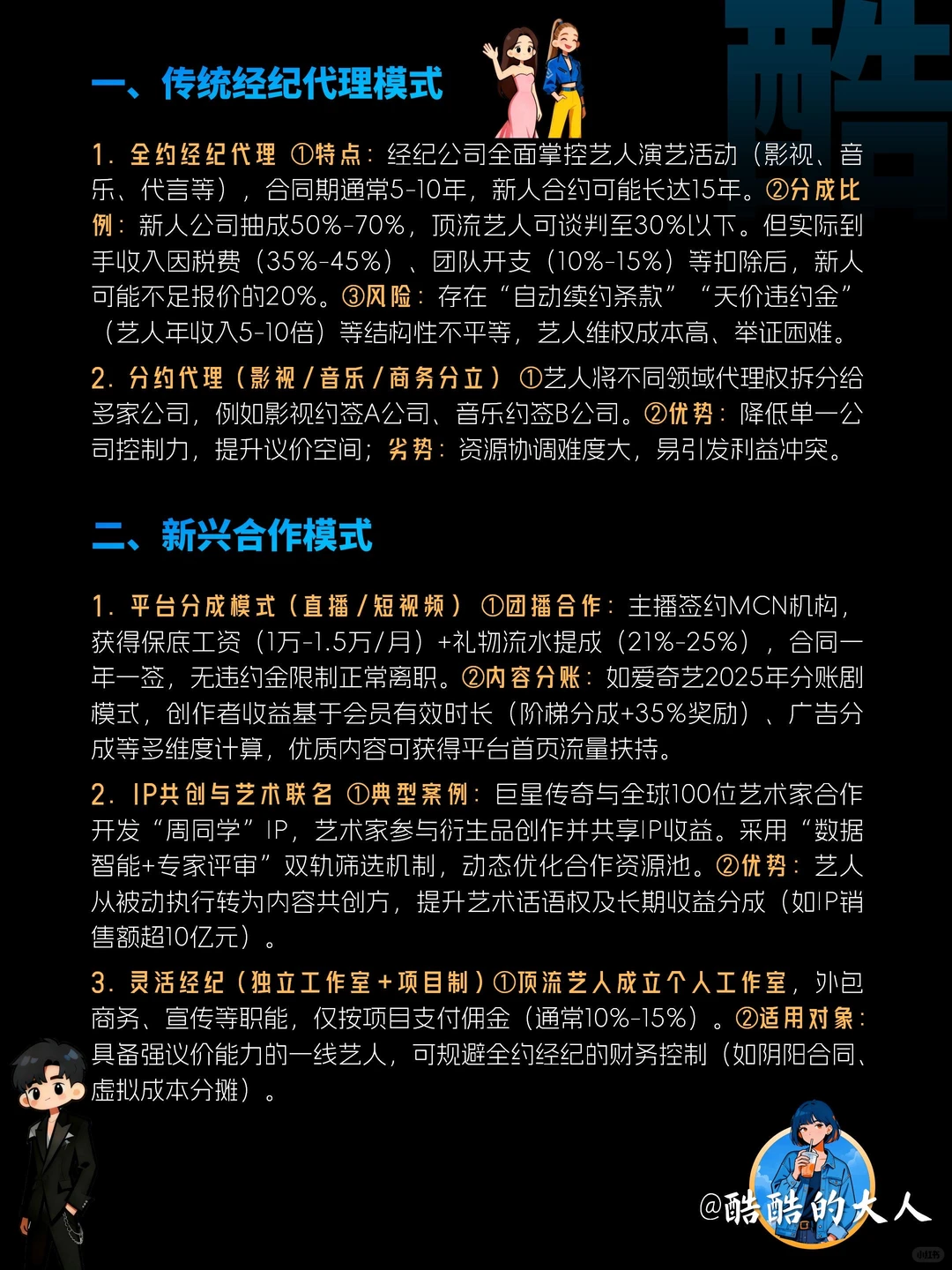 No.215?娱乐公司&艺人合作模式