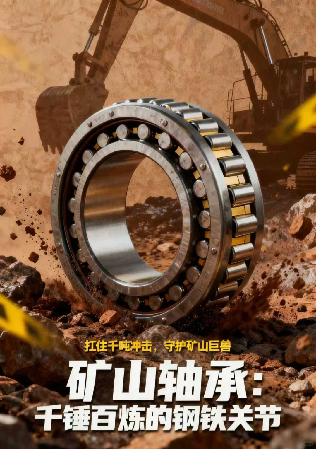 ✨ 矿山轴承：千锤百炼的钢铁关节 ✨