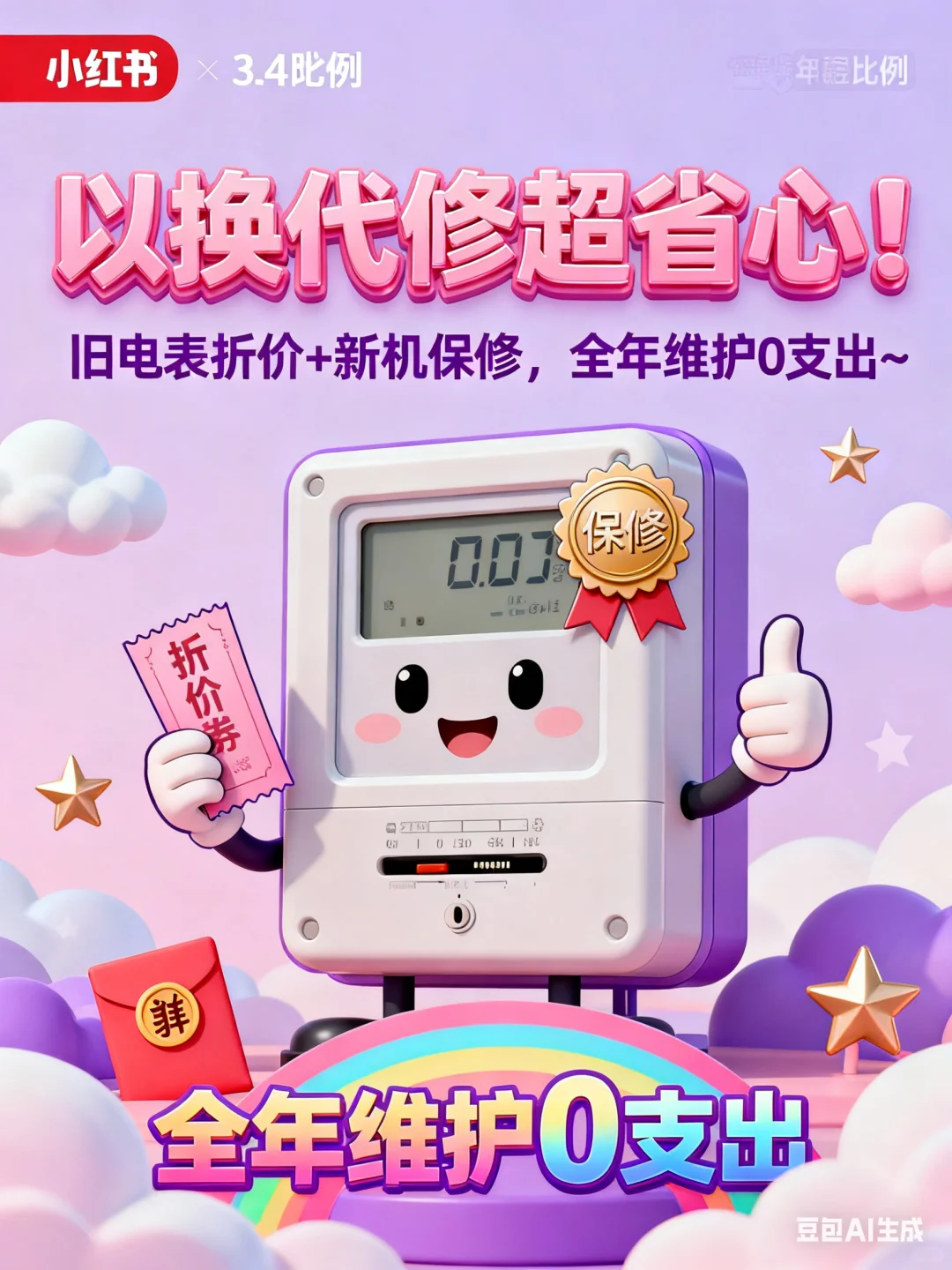 公寓智能电表以换代修！全年维护 0 支出