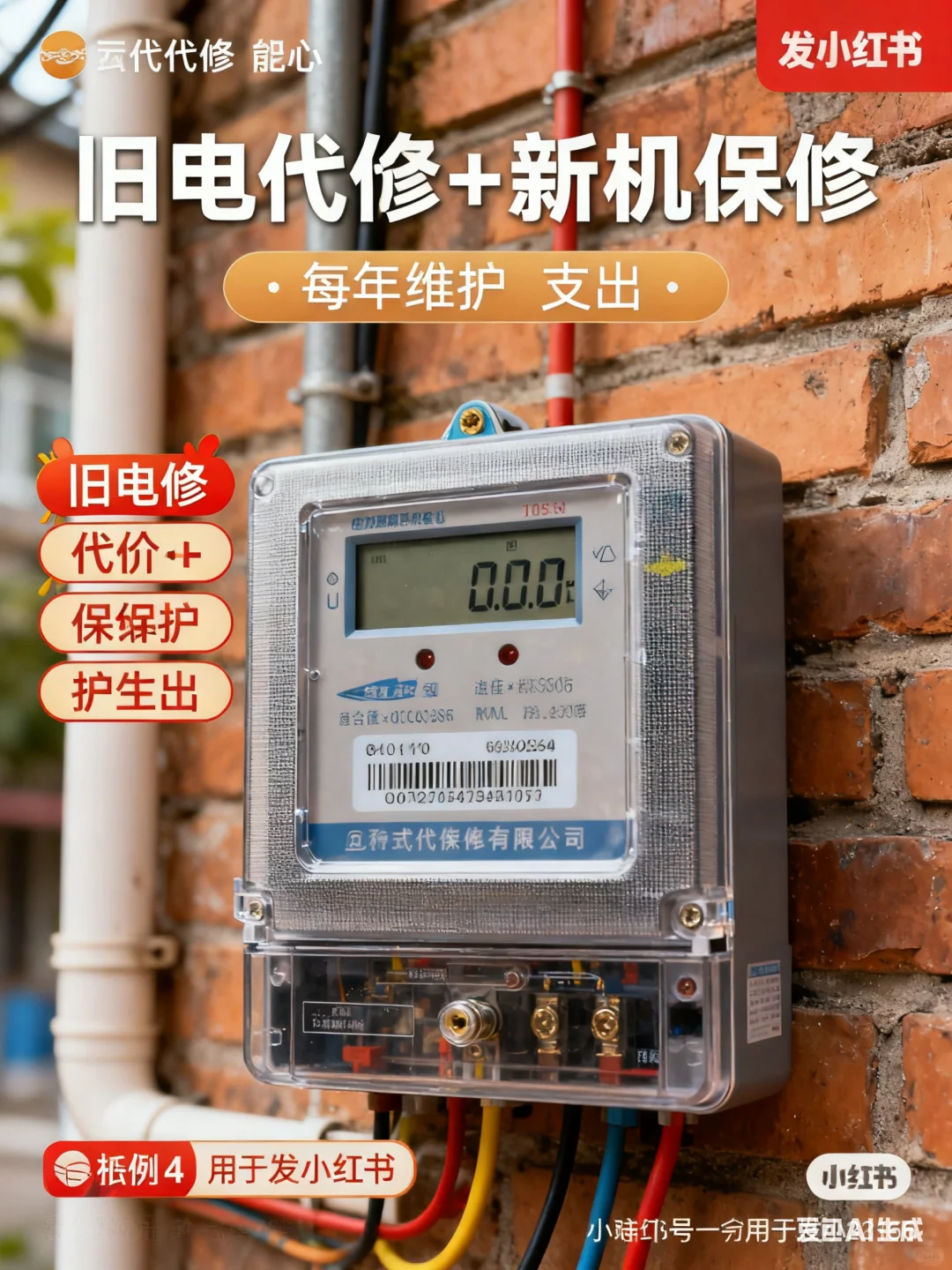 公寓智能电表以换代修！全年维护 0 支出