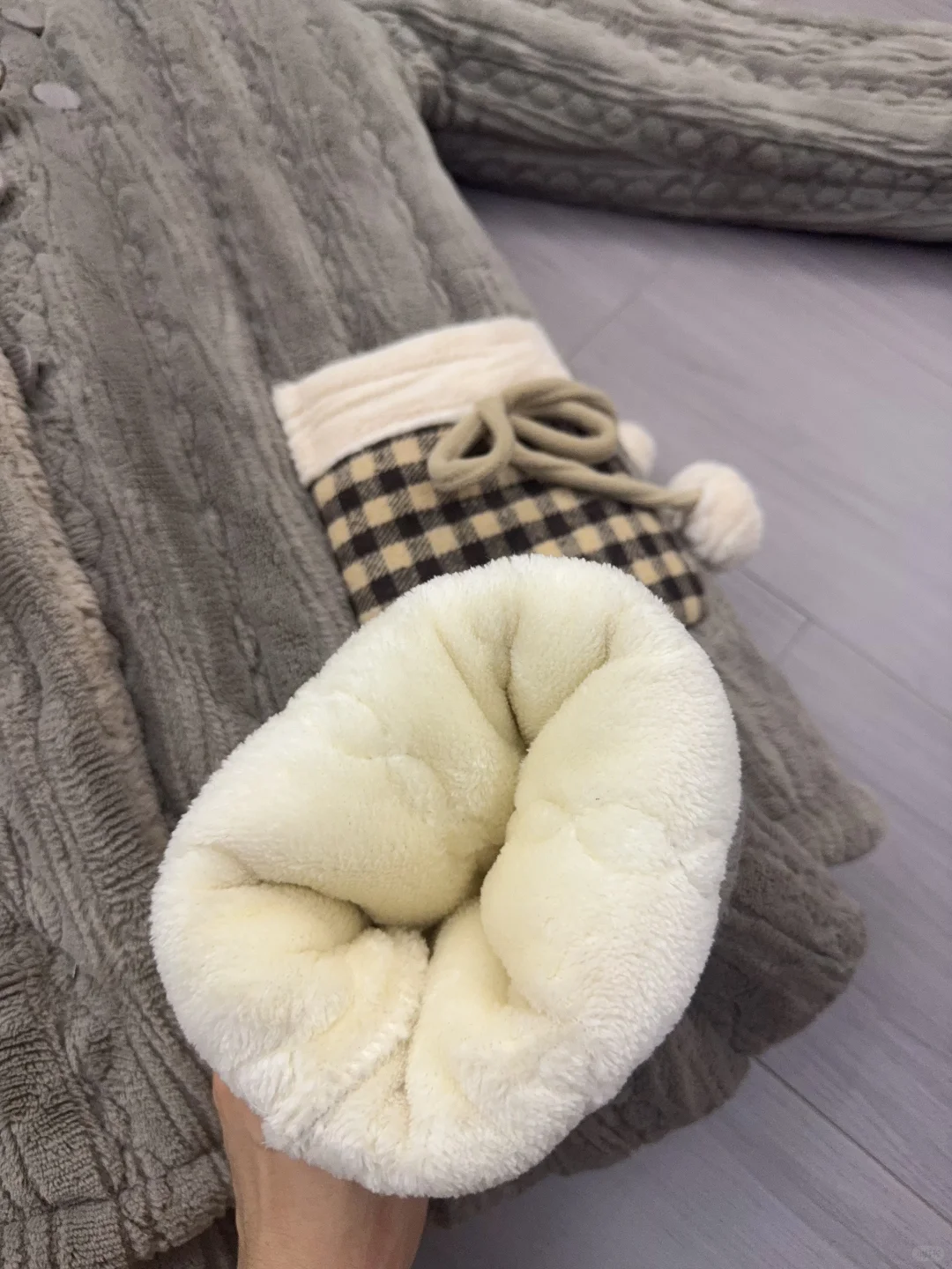 我爸厂里的家居服，想过它厚但没想到这么厚