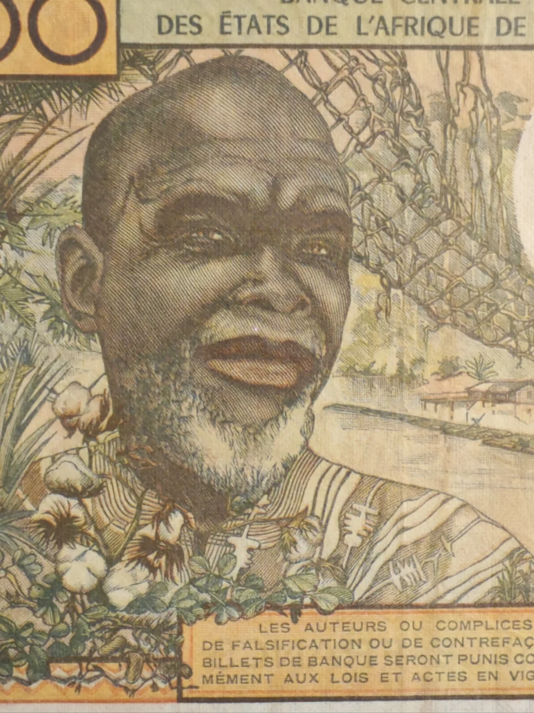 1965年1000西非法郎：一张经济作物大观园