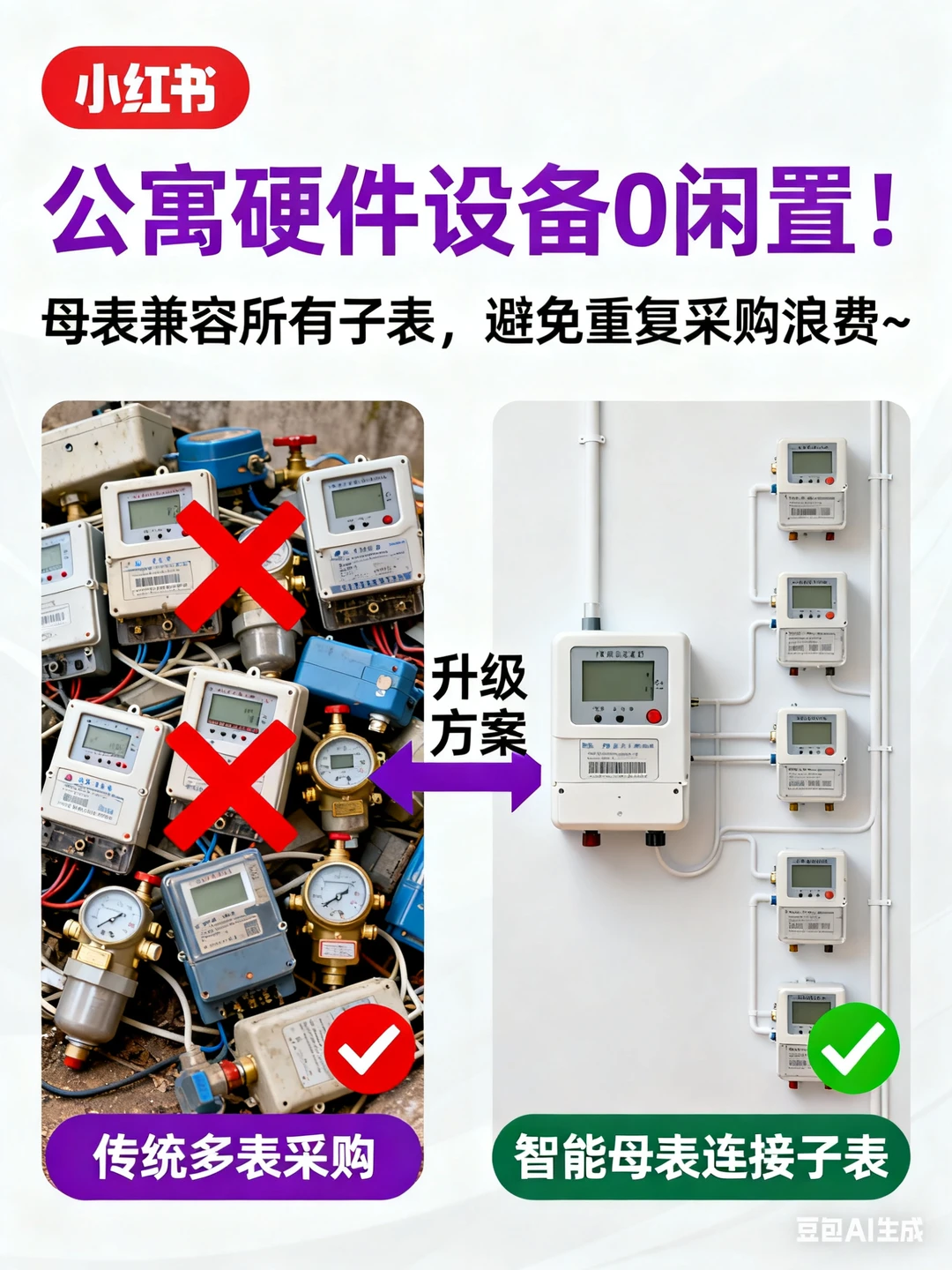 公寓智能电表设备 0 闲置！母表全兼容