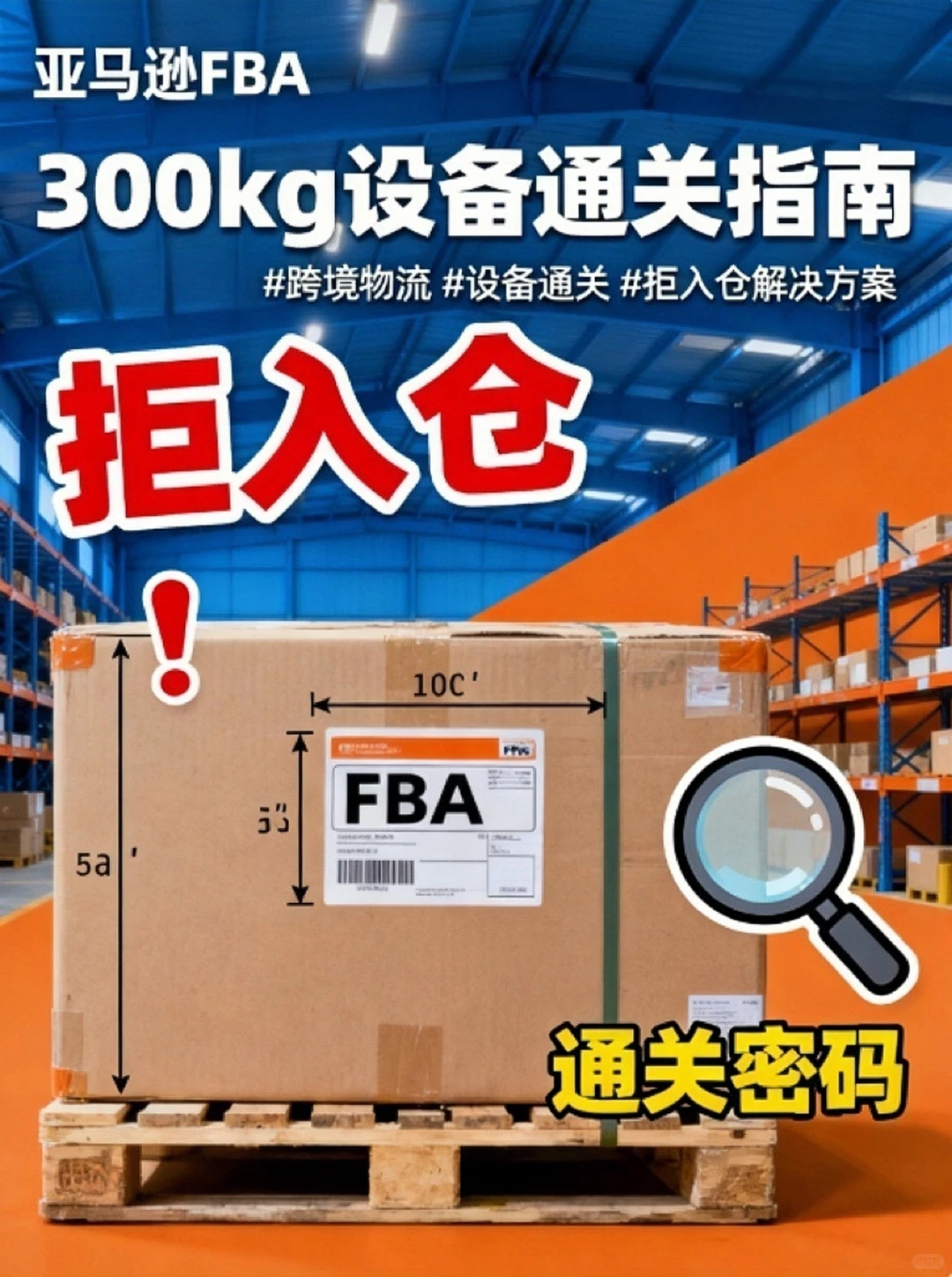 ?货代实拍！300kg 大件货顺利入仓美国 FBA