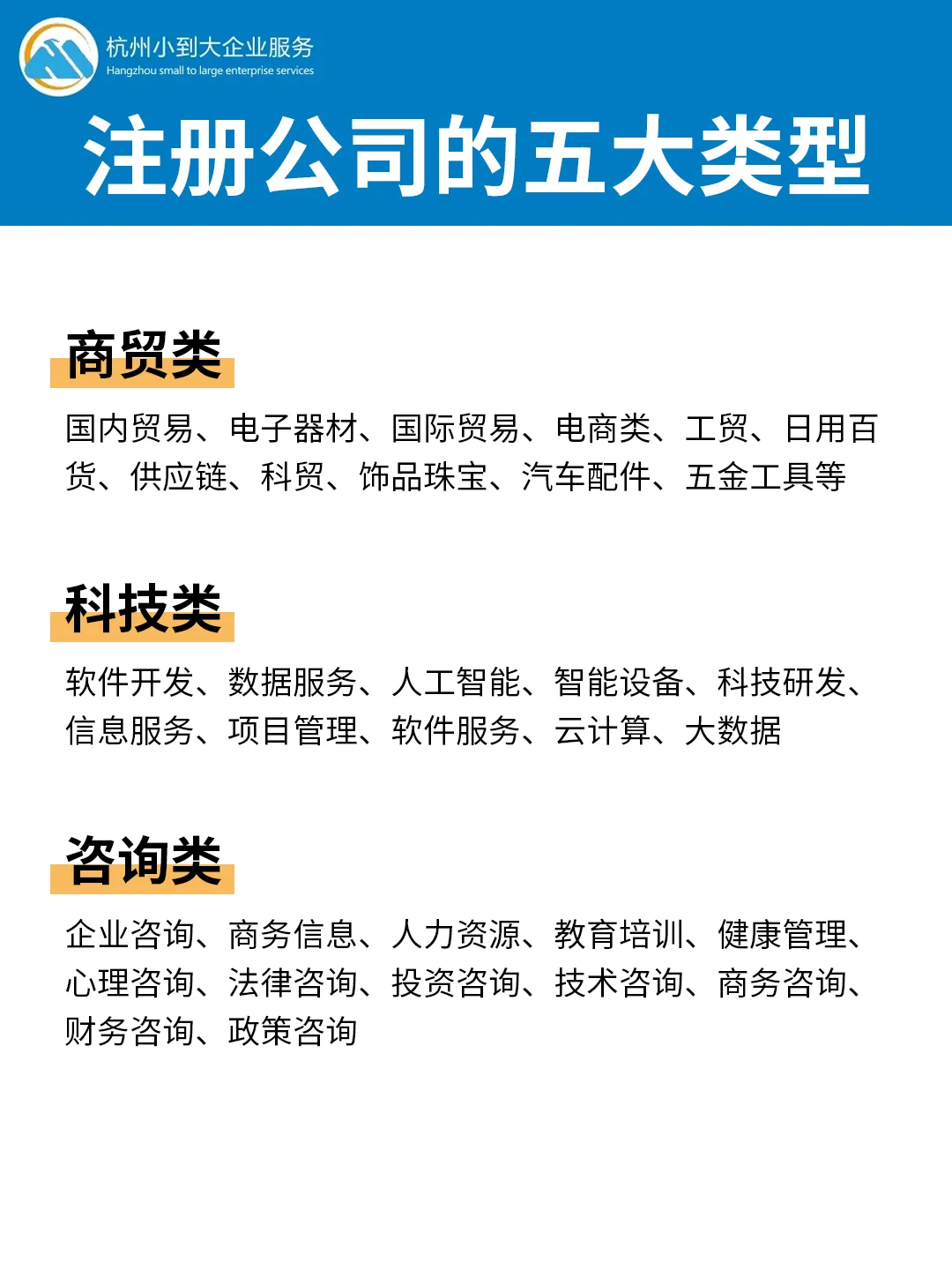 新手创业必看！注册公司类型超全梳理