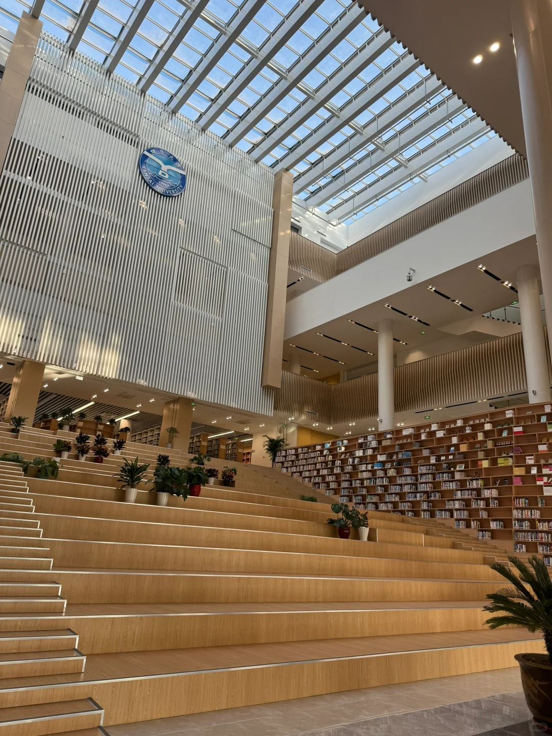 烟大新校区图书馆绝了