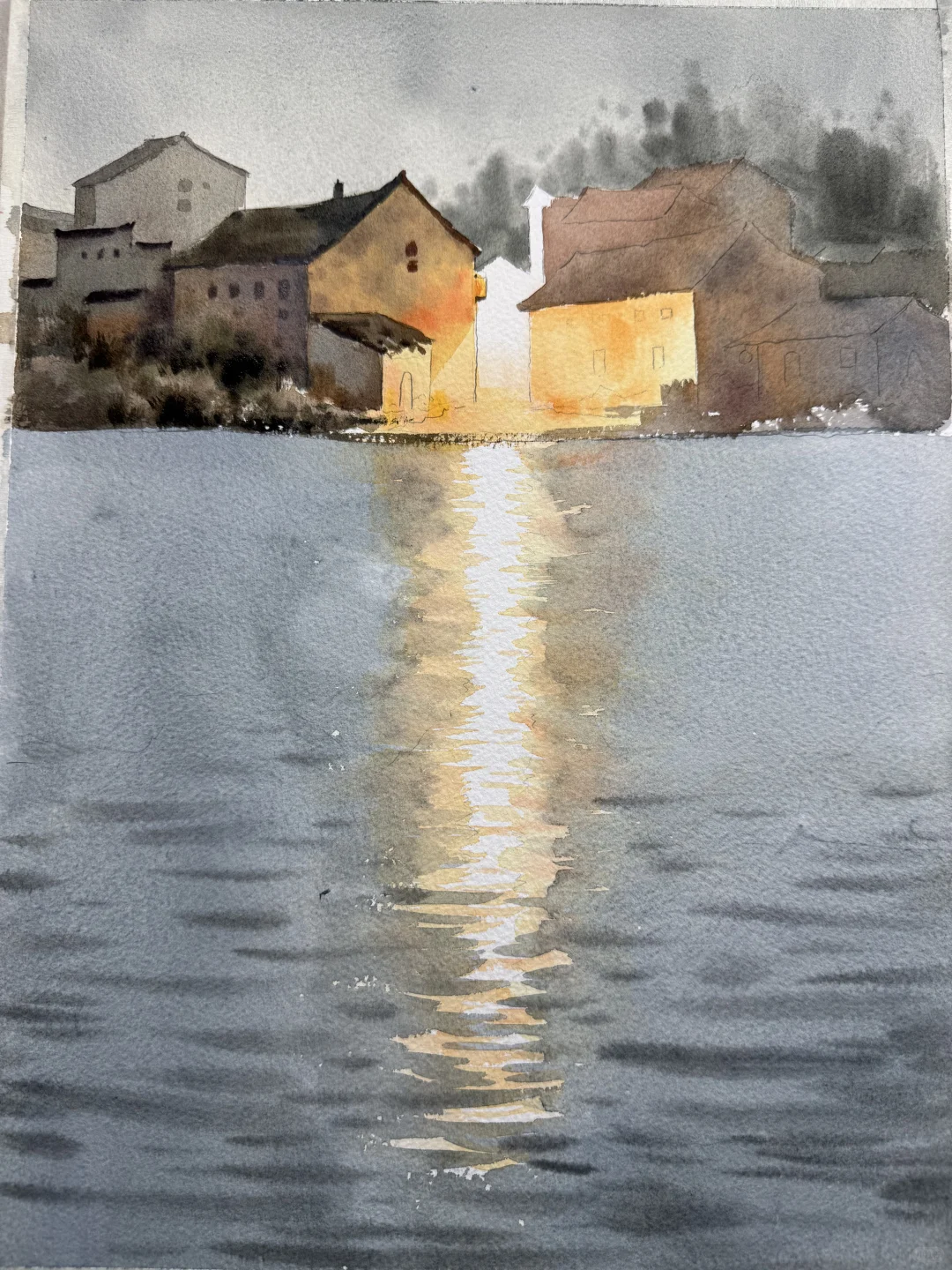 粉丝留言叫我画水,那必须要安排上呀