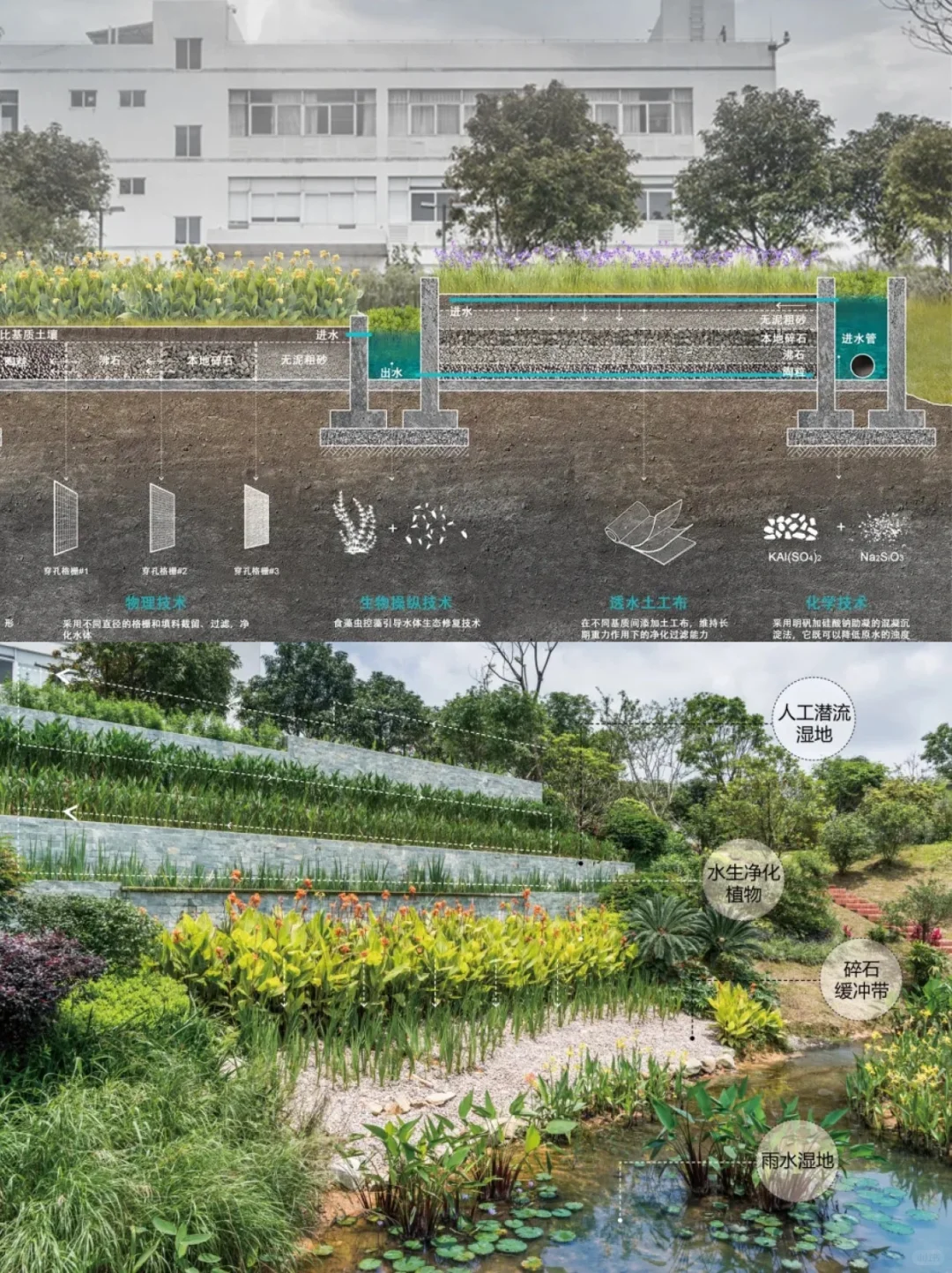 低本高效海绵方案：广东清远飞来峡海绵公园