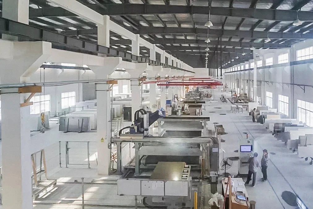 工厂才是硬实力，来看看我们石英石工厂