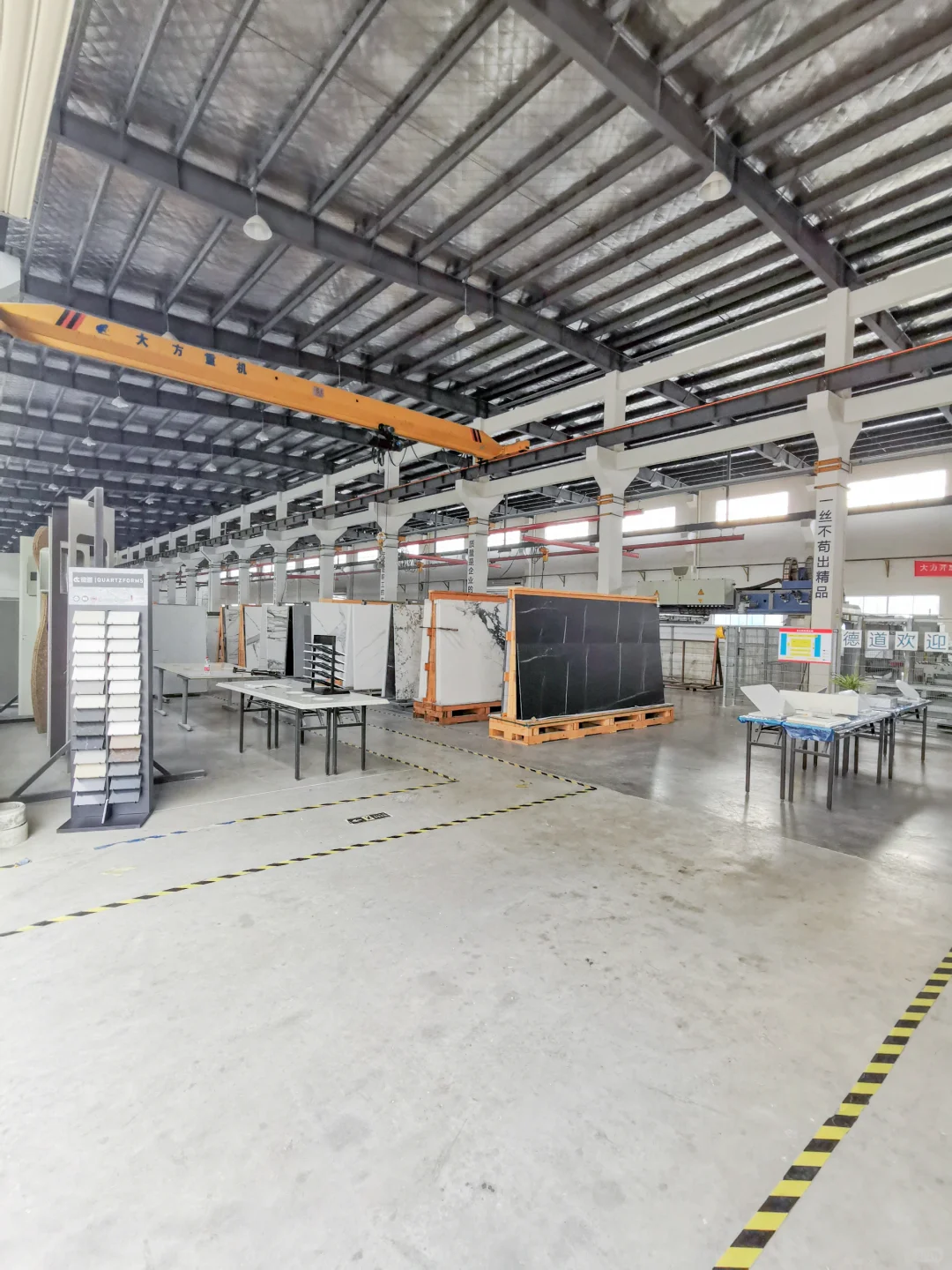 工厂才是硬实力，来看看我们石英石工厂