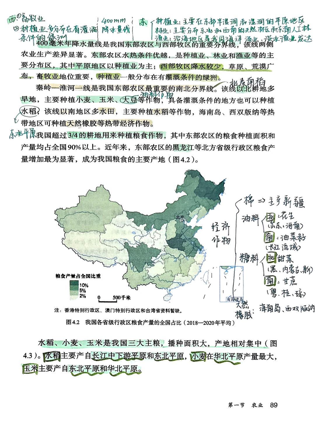 新版人教版八年级上册地理 农业