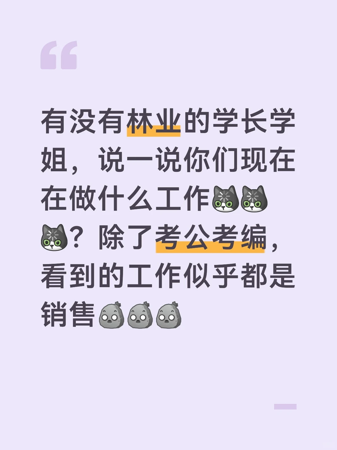 林业就业咨询