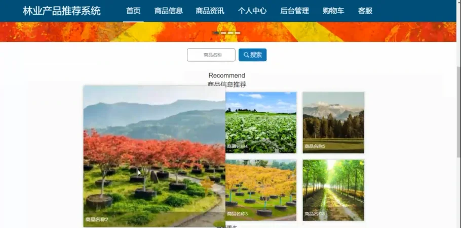 林业产品推荐系统
