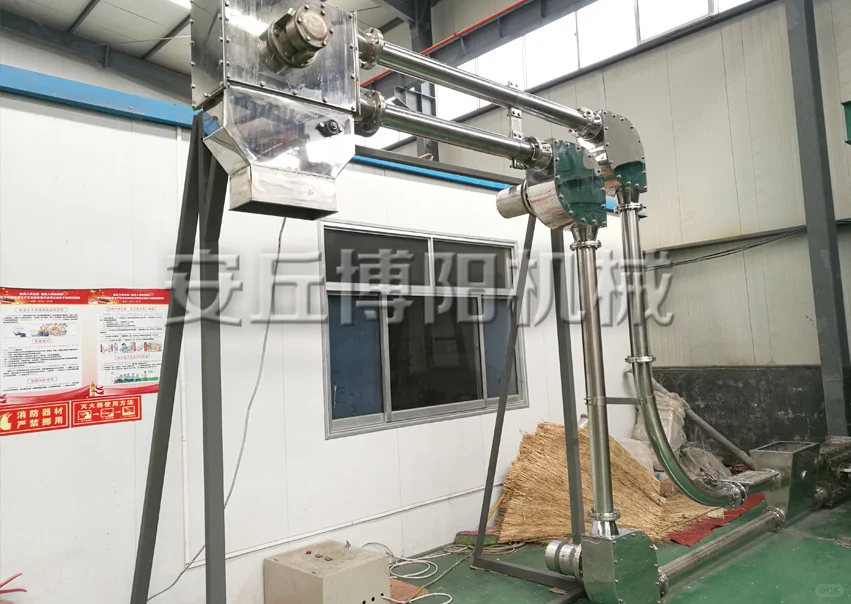 硝酸钠管链式输送机 河北管链输送系统现场