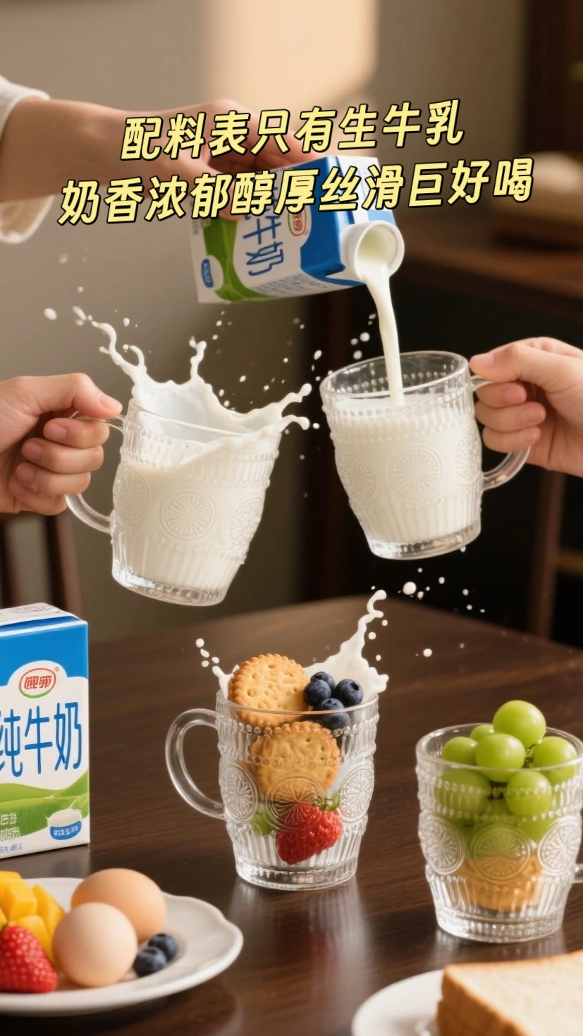 妈妈也快来薅优然牧业纯牛奶羊毛巨好喝