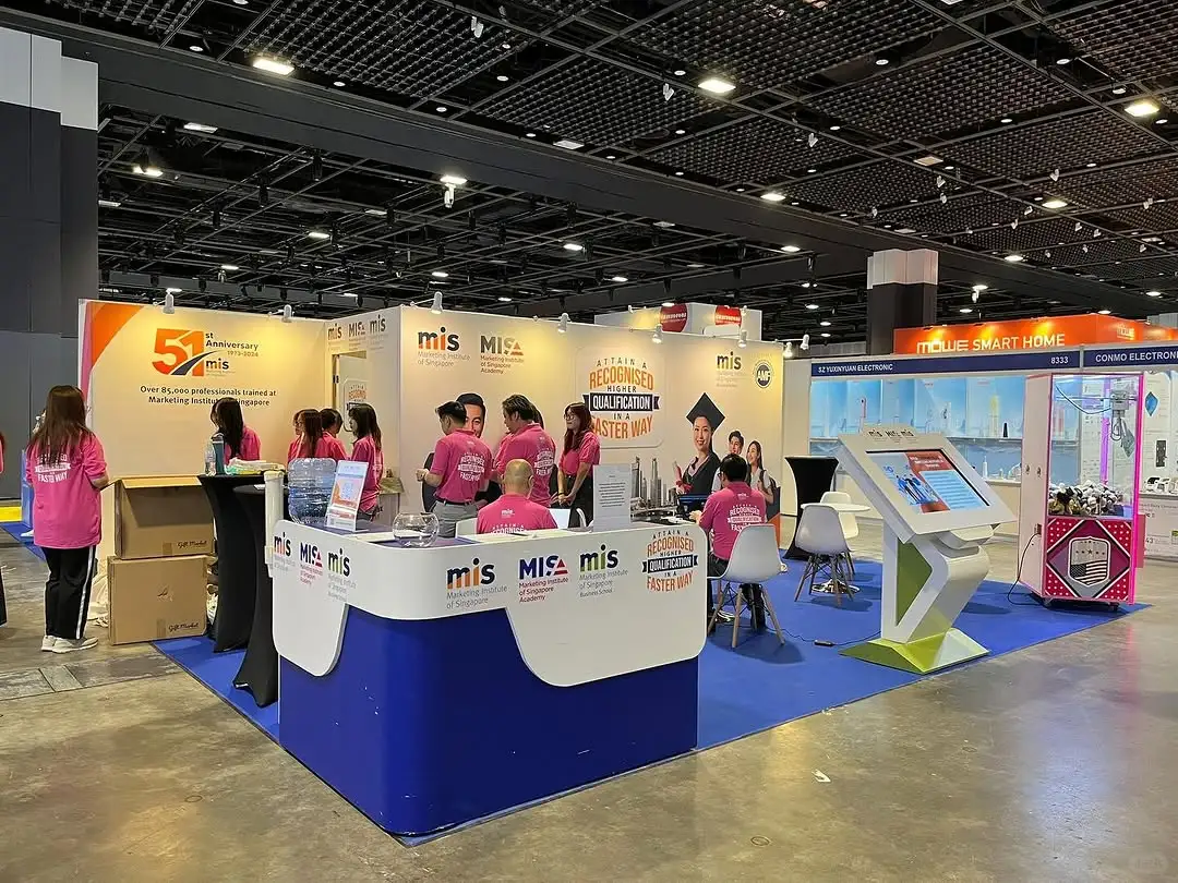 院校活动|新加坡营销商学院参加COMEX展会