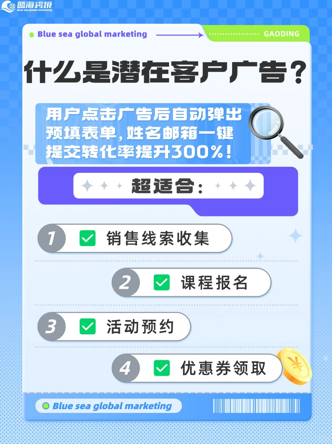 5步搞定FB潜客广告?客户主动填表单！