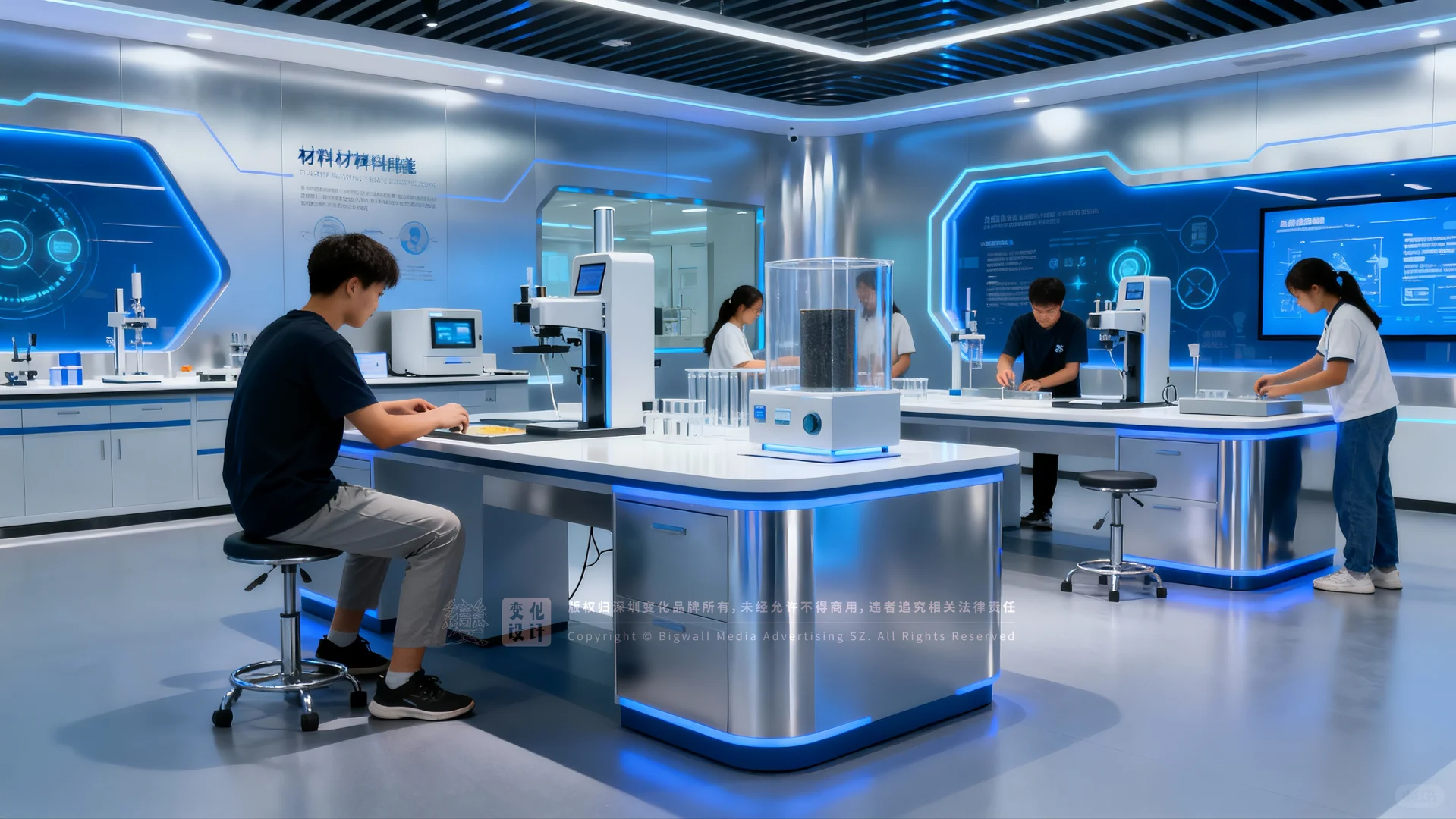 原创展厅设计案例|新材料科技中心企业展厅