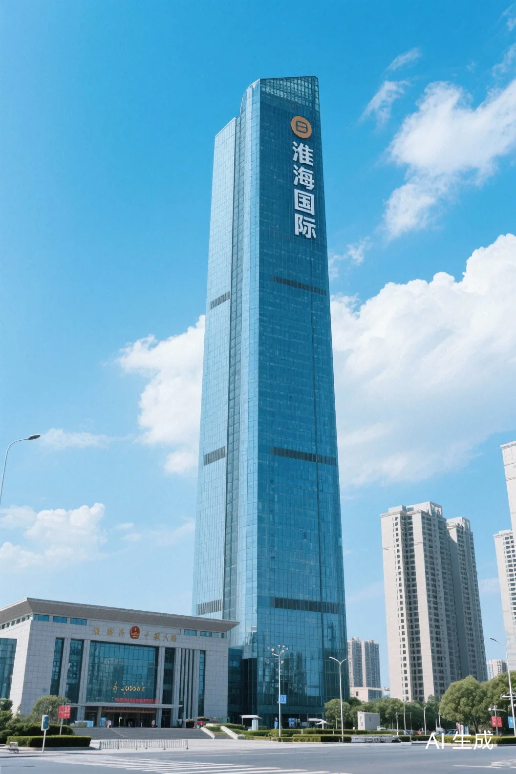 淮北市地标，淮海省最高建筑（架空）