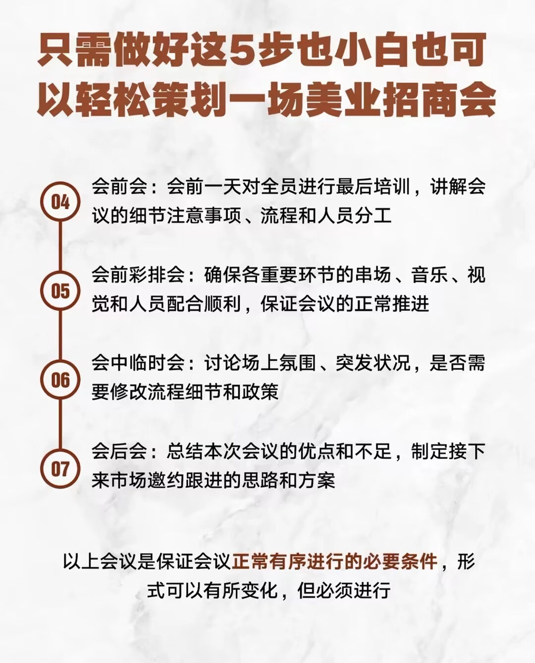 ?小白必看！5步打造火爆招商会秘籍
