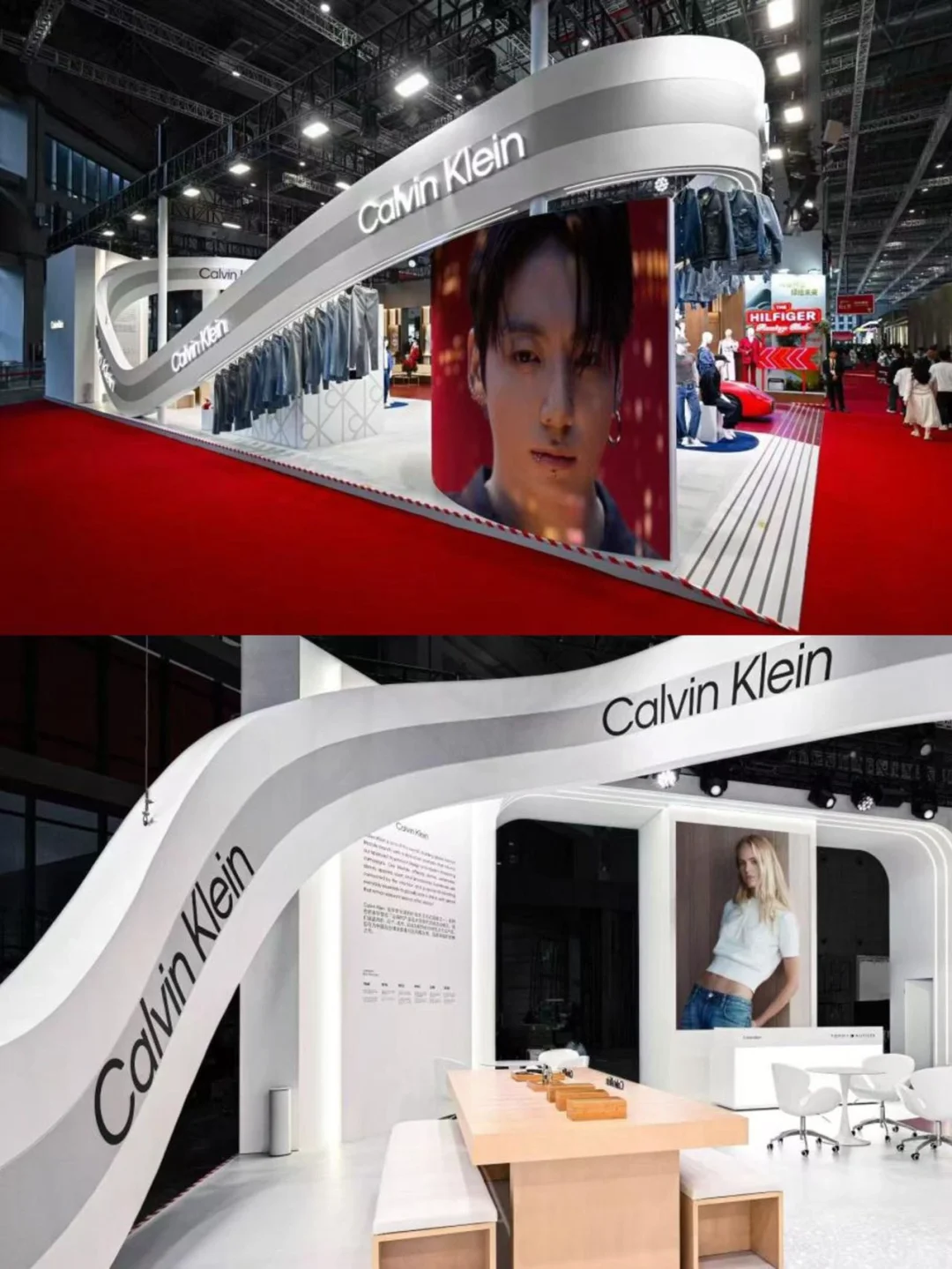 进博会偶遇心动饰品|CK 字母吊坠项链