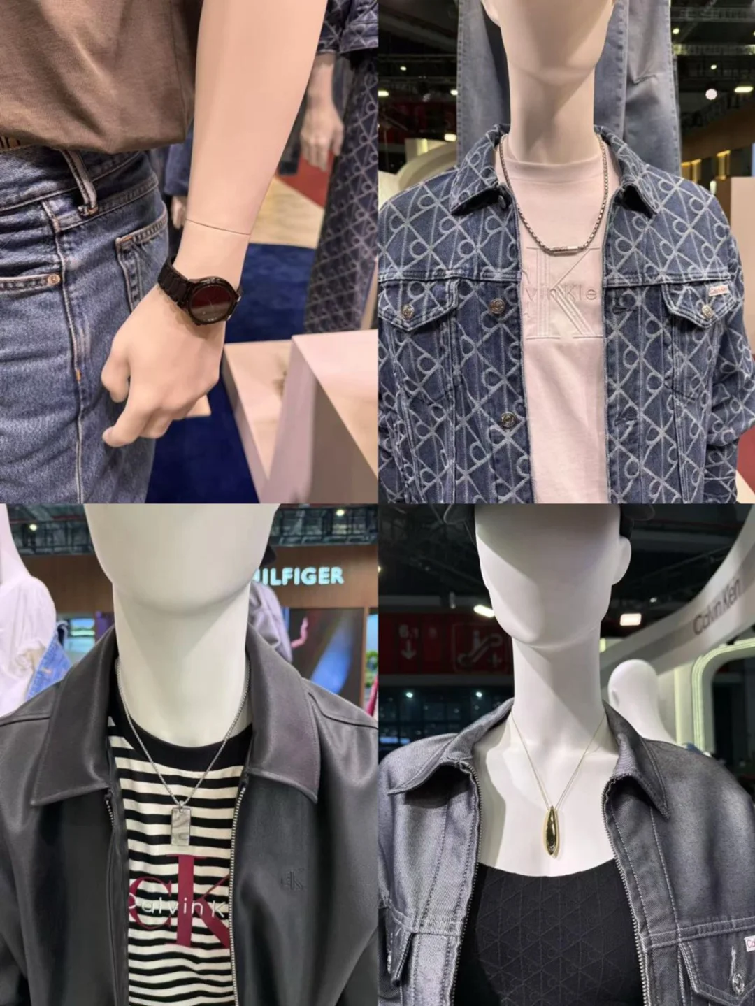 进博会偶遇心动饰品|CK 字母吊坠项链