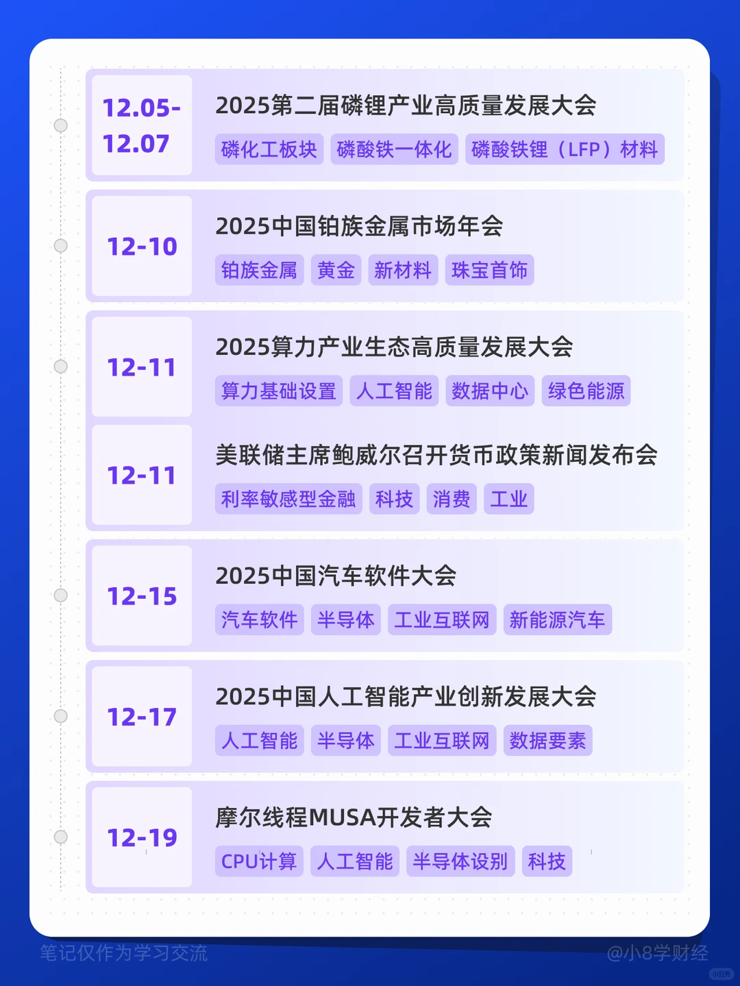 十二月重要会议‼️