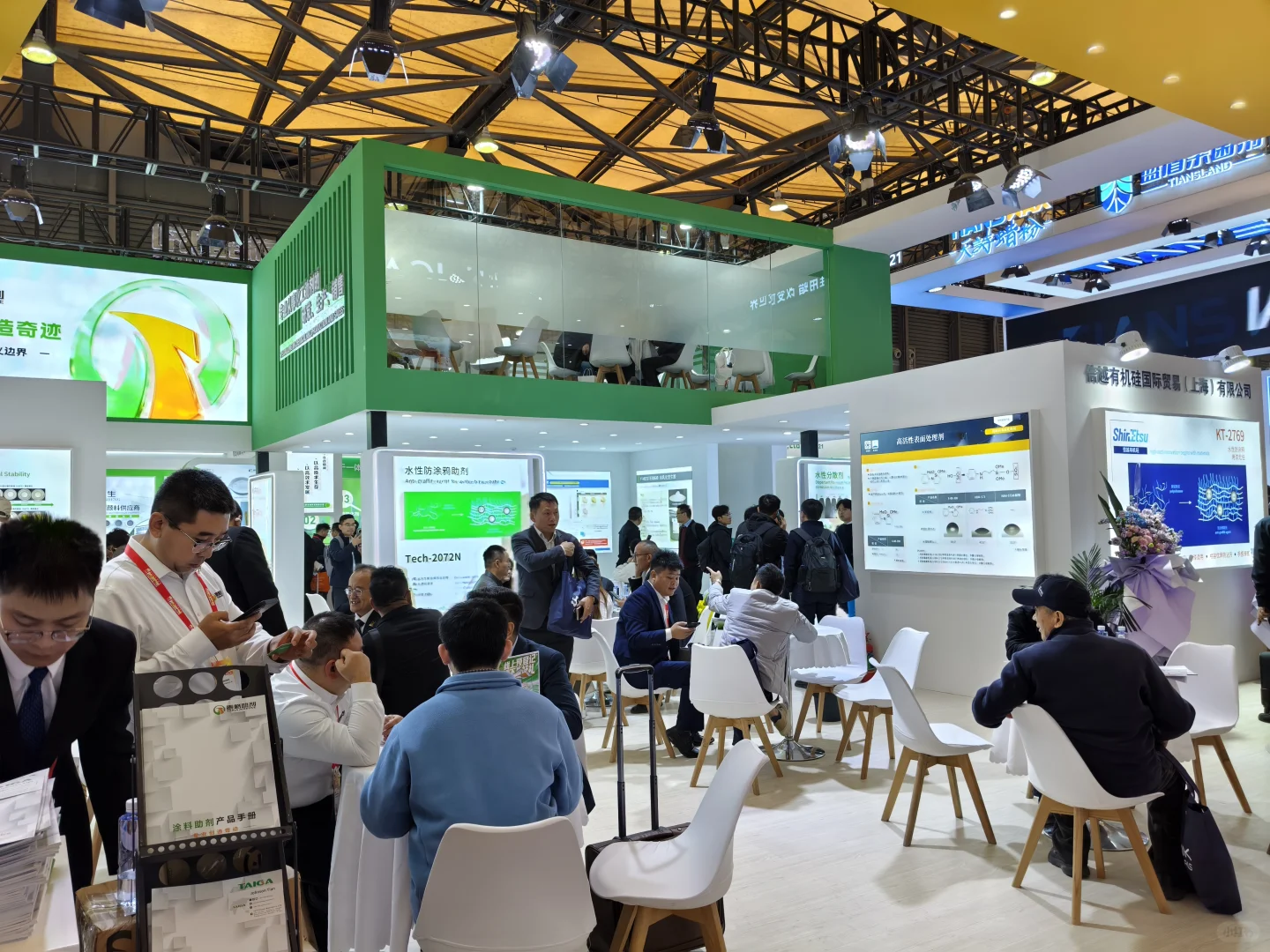 救命！中国国际涂料展泰格展台被挤爆了！！