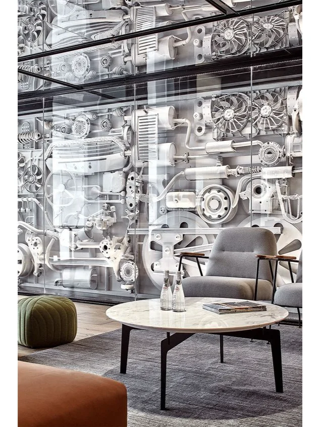 智能制造企业展厅零部件展墙案例分享