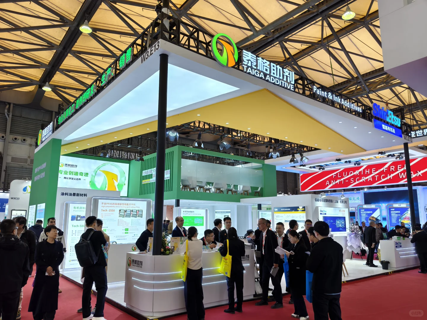 救命！中国国际涂料展泰格展台被挤爆了！！