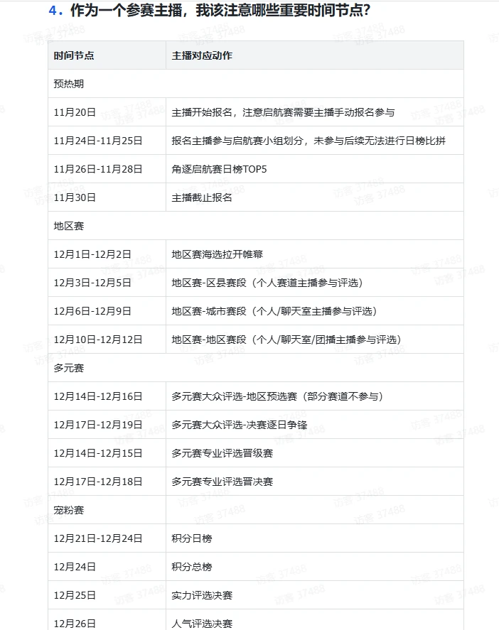 2025年度嘉年华赛事时间与规则!