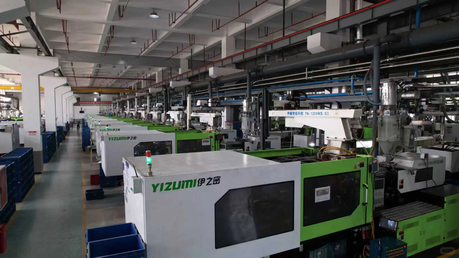 盘点了一下家当，从150T到800T，70多台注塑机