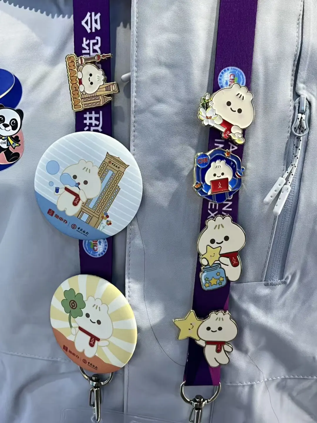 2025进博会来找小申领徽章pin