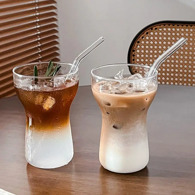 ☕️早餐必备！不规则玻璃杯太有质感了