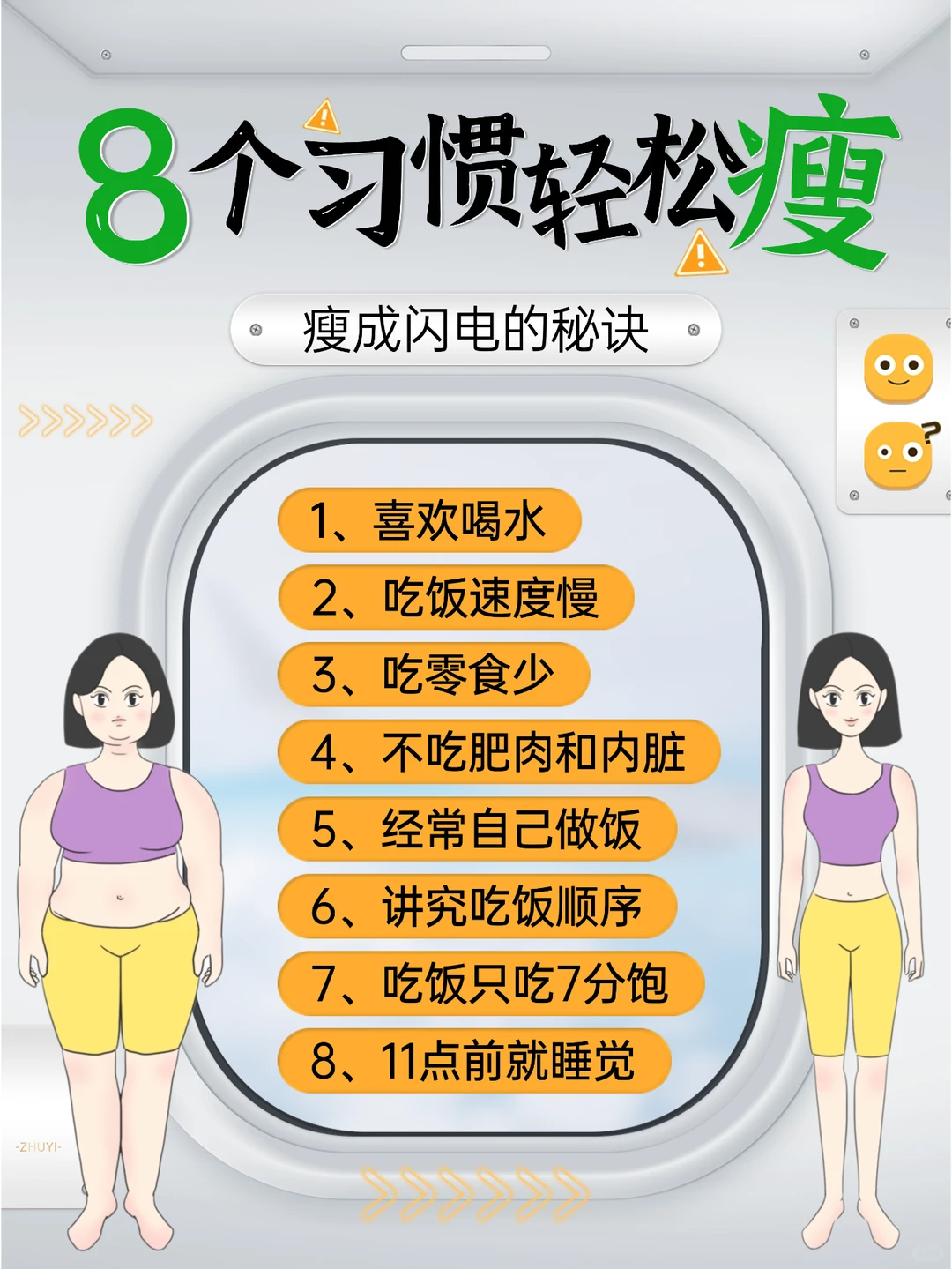 ?瘦成闪电的秘诀！就在这8个超简单习惯