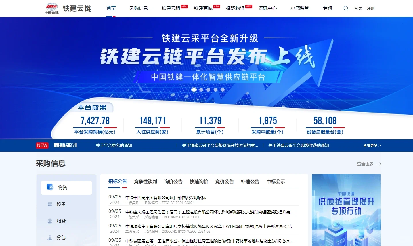 中铁鲁班网、铁建云采铁建云链投标陪标报价