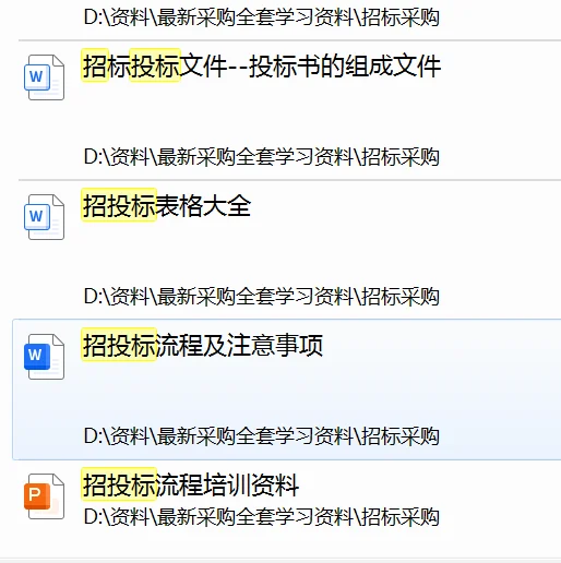 招投标工作流程，全套51页电子版