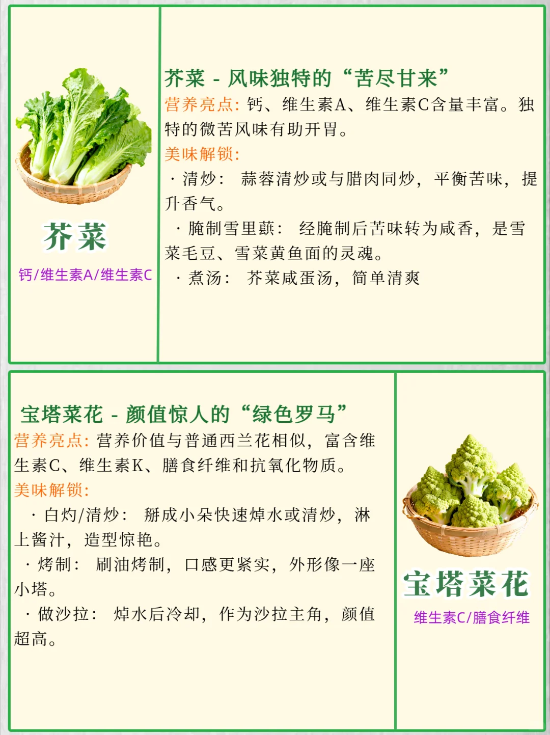 十月应季蔬菜清单? 跟着吃就对了！