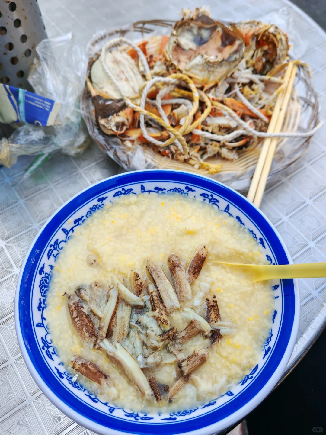 苏州山塘街菜市场吃新鲜现蒸大闸蟹