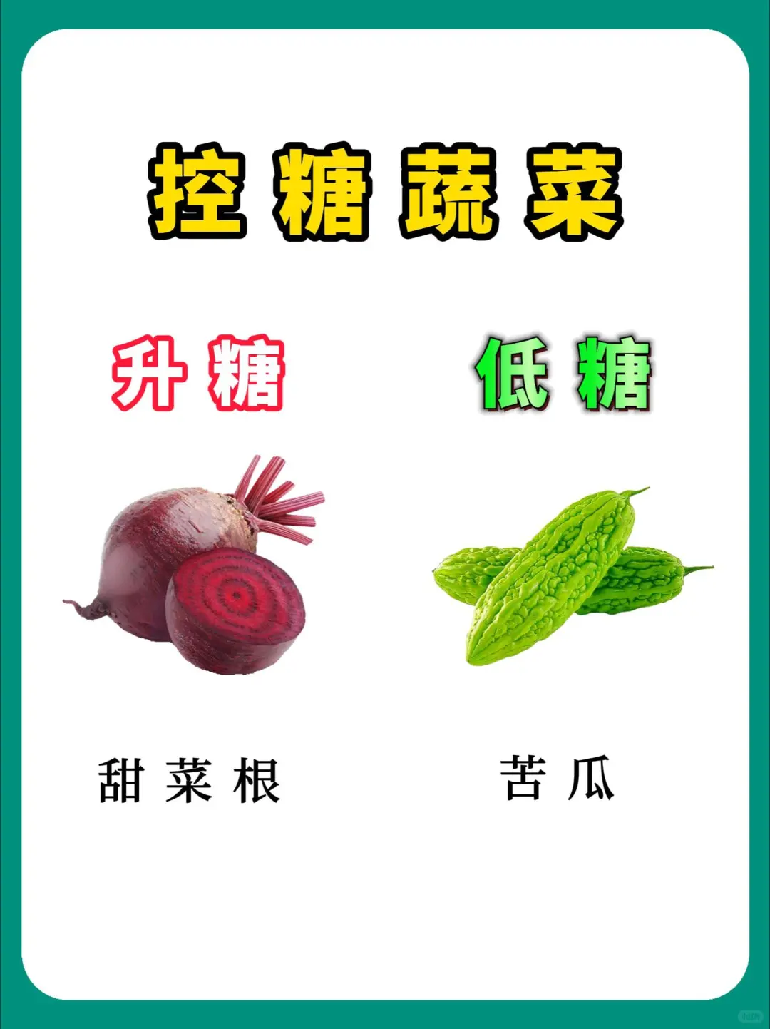 控糖蔬菜！看看你知道几个！