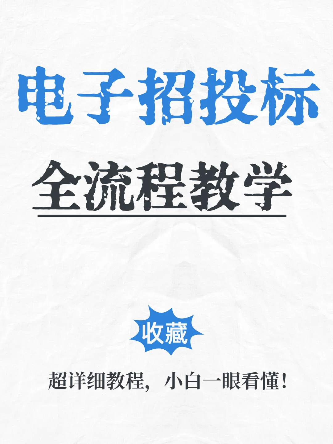 ? 电子投标全流程（详细版），一看就会