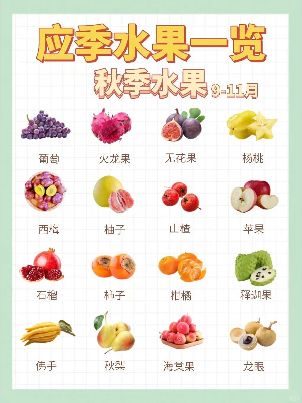 秋天，就应该吃一些属于秋天的水果蔬菜！